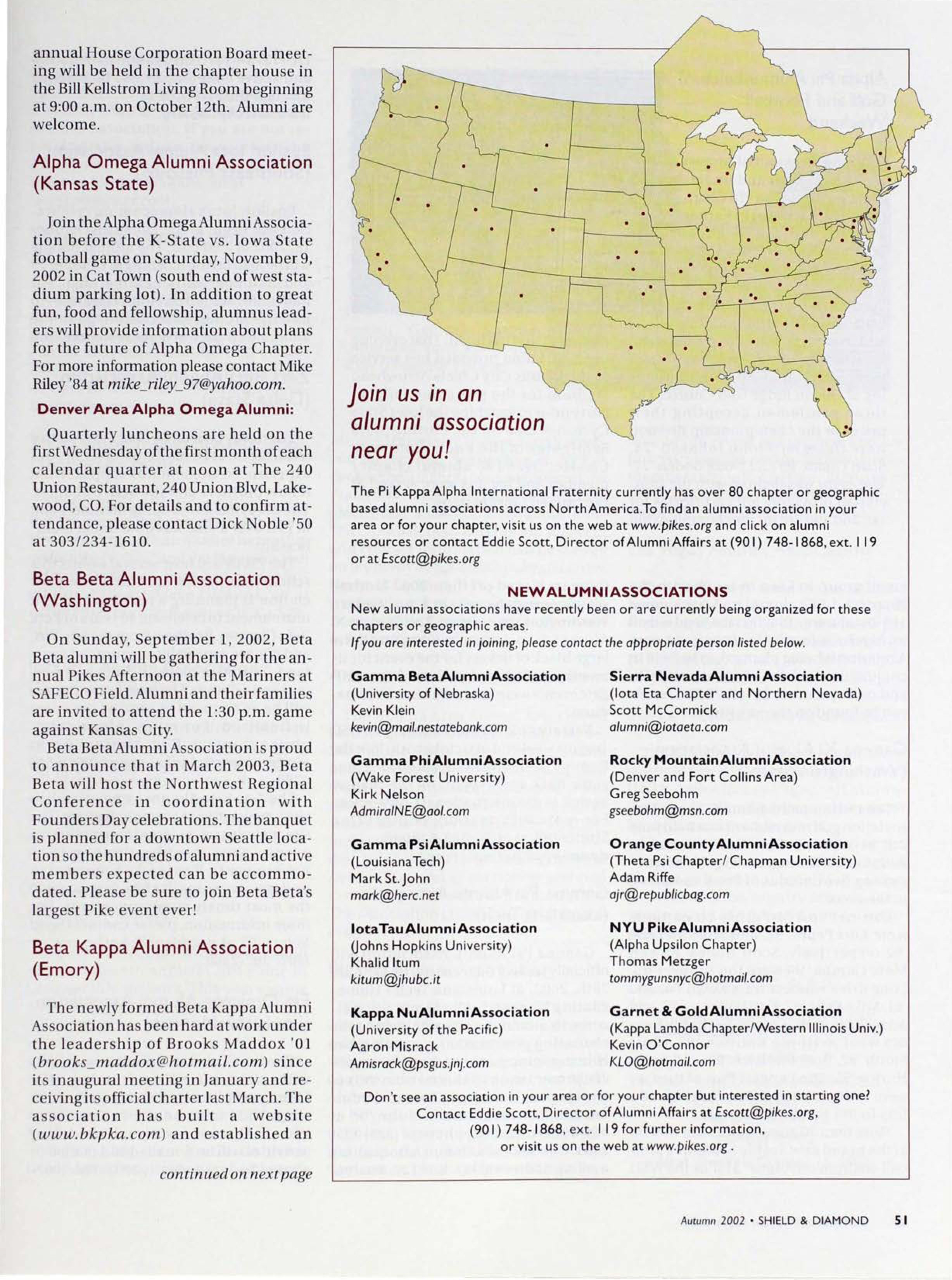 Join Us in an Alumni Association Near You!